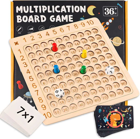 Wooden Multiplication Board Game